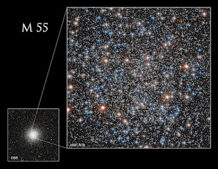Part of the stars of M55
