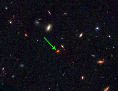 Spectral analysis of its light with JWST revealed this red disk galaxy’s anomalous nature – it formed around 13 billion years ago even though it contains ~4x more mass in stars than our Milky Way does today.