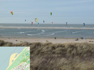 The lagoon created by the Zandmotor quickly became a tourist attraction, especially for local kite surfers.