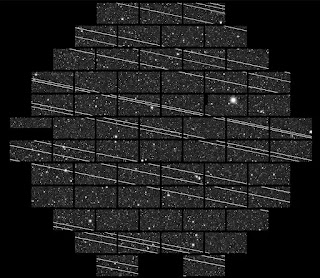 Satellites can leave streaks on astronomical observations.