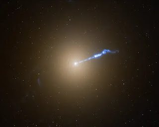 M87 and its jet gloriously shining.