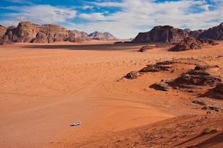 Wadi Rum is a spectacular desert located in southern Jordan. It is like being on Mars.