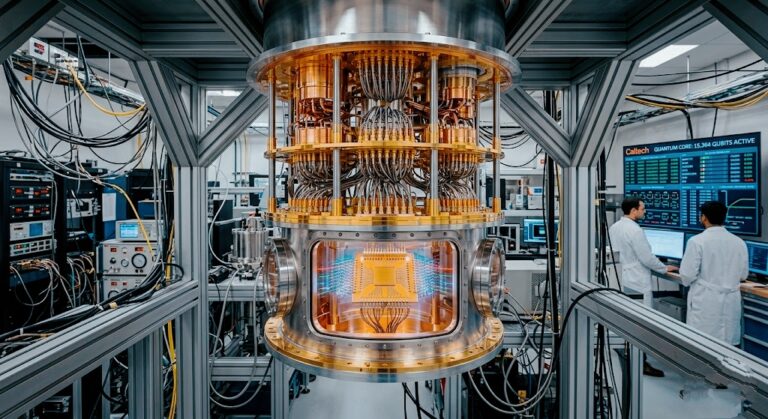 Quantum computer in laboratory setting